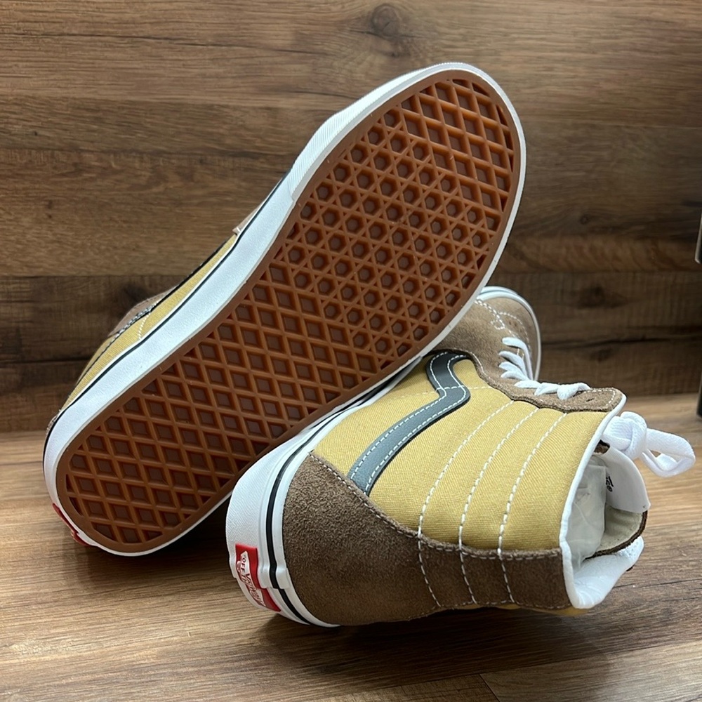 Vans SK8 Brown and Tan High-Top Sneakers - Picture 5 of 7